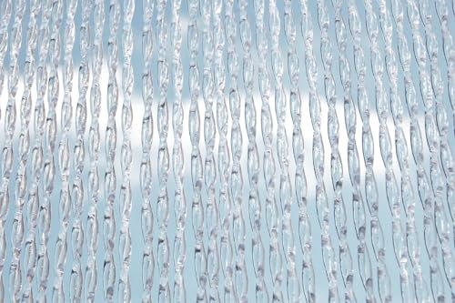 La Tenda CASA Türvorhang ALBI 2 Fliegenvorhang Insektenvorhang Balkonvorhang Raumteiler weiß transparent, Maße:100 x 230 cm