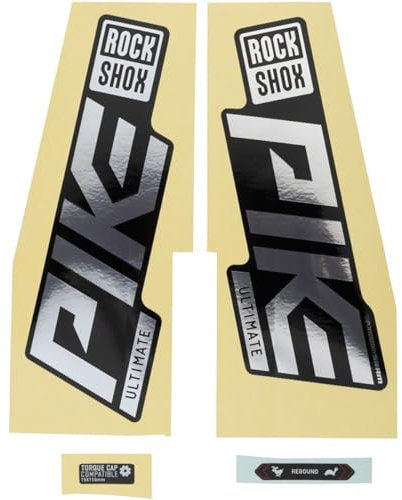 Sram RockShox Gabel Decalkit Gloss Polar-Folie Schwarz 27/29