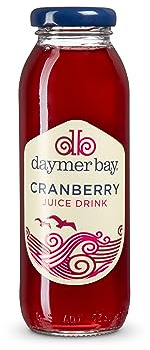 Daymer Bay - Cranberry Juice, Refreshingly Fruity, Natural Ingredients, Not from Concentrate, Vegan, Gluten Free, 100% British Recyclable Packaging 24 x 250ml Glass Bottles