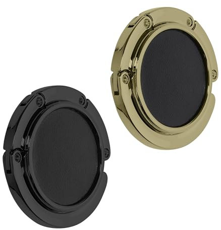 kwmobile 2X Tisch Handtaschenhalter Haken - Faltbare Antirutsch Taschenhaken Halterung Handtaschen