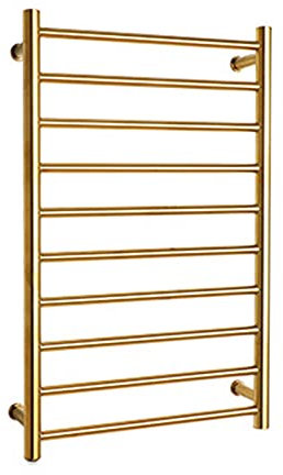 OZBMA Towel Warmer / 10 Bar Towel Warmer Radiator, for Bathroom Electric Heated Towel Rack, Wall Mounted Heater Towel Drying Rail,Plug in, Hardwired (Plug in)