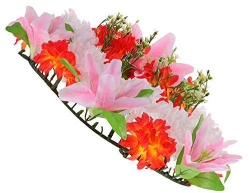 HAWILLOSCH Wreath Funerario Imitativo Fiori Artificiali Per Attività Di Commemorazione Decorazione Naturale Per Cimitero Facile Manutenzione e Aspetto Realistico