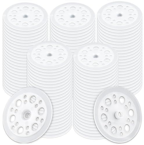 ANNASAMDO 500 placas de plástico, arandelas de 45 mm, placas de espuma, discos de plástico para fijación y apoyo de placas aislantes de espuma