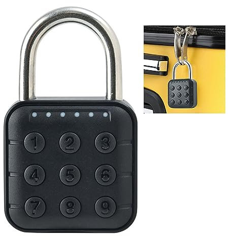 6-stelliges Elektronisches Zahlenschloss aus Zinklegierung, IP67, Wasserdichtes Vorhängeschloss für Schließfächer