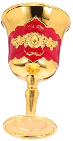 Abaodam Bicchiere da Vino Vintage in Lega di Zinco Design a Stelo Alto per Esperienza di Degustazione Raffinata per Feste Domestiche e Decorazioni Festive