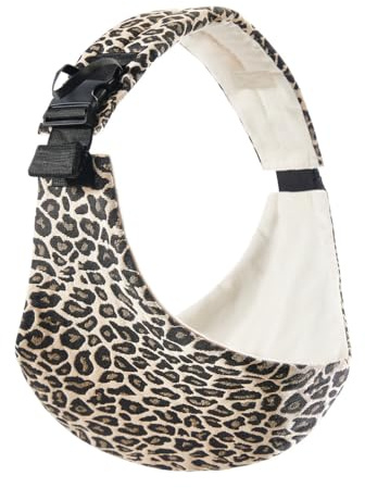 Hüfttrage Baby, Leopardenmuster Babytrage Seitlich für Neugeborene ab Geburt, Einstellbar Ergonomisch Babytragetuch, Hüfttrage Kleinkind für Babys von 0 bis 36 Monaten Baby Neugeboren (Leopard)