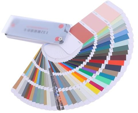 jojofuny Carte Échantillons de Peinture Couleurs Nuancier Industriel pour Revêtements Métalliques et Architecturaux Palette de Couleurs pour Bâtiment Automobile et Équipement Carte