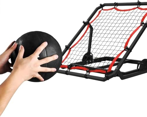 JvFbjLF Fußball-Trainingsgerät Rebounder for Kinder und Erwachsene Basketball-Wurfübungsständer Volleyball/Wasserball/Sandsack Ball-Rebound-System
