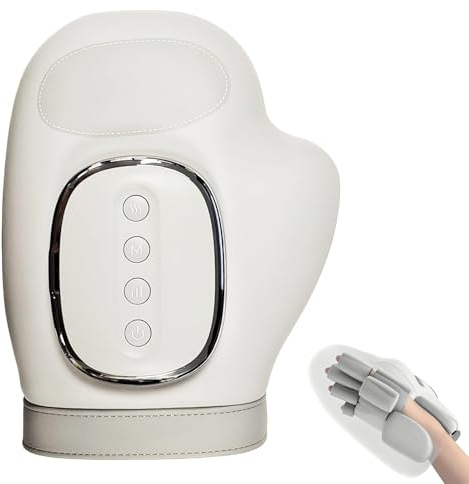 Massaggiatore manuale con compressione e riscaldamento, massaggiatore a mano senza fili USB, 3 modalità massaggiante, massaggiatore a mano, per alleviare artrite, malattie delle mani, regali per