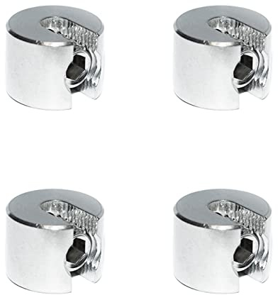 Stoppklemme aus Edelstahl V4A - Seilklemme Drahtklemme Drahtseil Klemme Drahtseilklemme (2mm, 4 Stück)