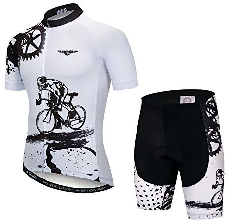 Radtrikot und Shorts Set Herren Atmungsaktiv Bike Shirt Sommer Outdoor Jugend Fahrradbekleidung - - 3XL = Höhe 175/185 cm, Gewicht 69.85/74.84 kg