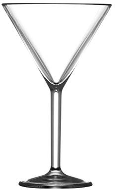 Premium Polycarbonate Martini Glasses (Set of 12)