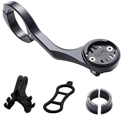 Dymoece Out Front Combo Mount, Bicycle Handlebar Mount for Wahoo Elemnt Bolt, Elemnt Mini, GoPro Camera and Bike Lights, Compatible Handlebar Sizes 31.8mm, 25.4mm (Black)