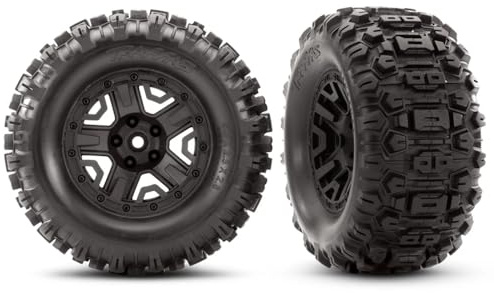 Traxxas Reifen auf 2.8 Felge schwarz Sledgehammer (2) TSM Rated