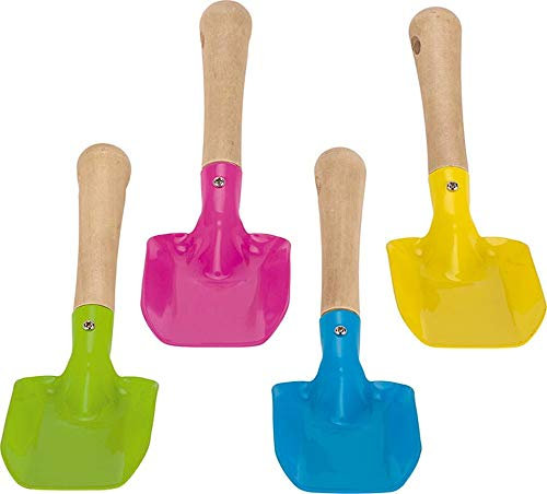 Ameisenkeks® Kinderschaufel Set – 4 robuste Metallschaufeln aus Markenproduktion | Sandspielzeug für Kinder | Gartengerät für den Sandkasten