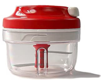 Tupperware Chef Turbo-Chef durchsichtig/rot Zwiebelschneider Zwiebeln Speedy Boy