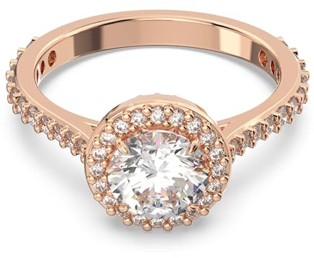 Swarovski Ring Constella: Ring RND PV L White/Ros 52 5642640 Marke, Einheitsgröße, Metall, Kein Edelstein