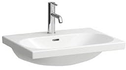 LAUFEN Lua Aufsatz-Waschtisch, ohne Hahnloch, ohne Überlauf, 600x460mm, H8160834001421, Farbe: Weiß mit LCC