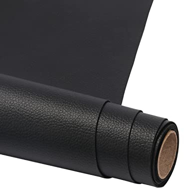 Kunstleder Selbstklebend 300 X 15 cm, Leder Patch Selbstklebend, Leder Reparatur Patch PU Lederreparaturband für Sofas, Handtaschen, Jacken, Autositze, Möbel, Schwarz