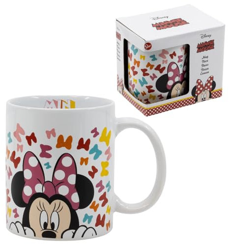 Tazza in ceramica Minnie Disney modello Mug 325 ml tazza da colazione per bambini