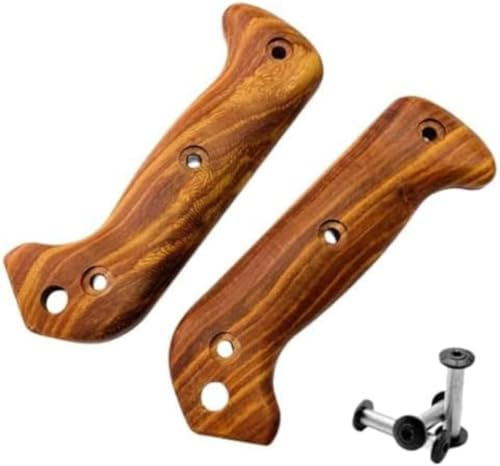 Aibote 1 Paar Handgriff Skalen Griffe Patch DIY Werkzeug Ersatz Griffe Passend für Ka-Bar Becker BK2 Companion BK9 mit 3 Schraubensätzen