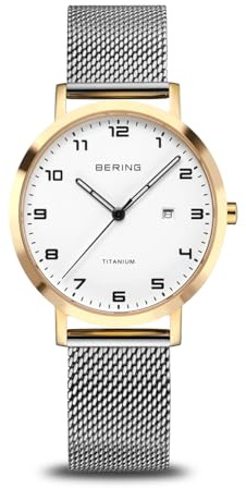 BERING Damen Uhr Quarz Movement - Titanium Collection mit Titan und Saphirglas 18634-010