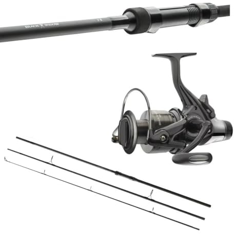 Black Widow Karpfencombo 3,60m / 3,00lbs / 3-teilig + Freilaufrolle Karpfenset