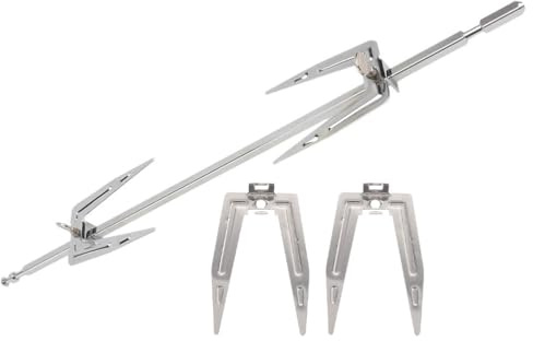 OUNONA Fourchette À Poulet Rôti En Acier Inoxydable Fourchette Rotative Pour Barbecue Et Rôtissoire Accessoire De Cuisine Pour Grillades Et Repas En Plein Air