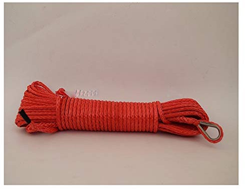 Abschleppseile Red 4mm * 15m Synthetisches Seil, Off Road Seil, Seilwinde, ATV Winch Linie, Abschleppseil Auto