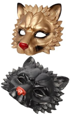 Cabilock Masque De 3d Demi-masque Pour Hommes Femmes Garçons Et Filles Déguisements D'halloween Effrayants De Fête Fantaisie