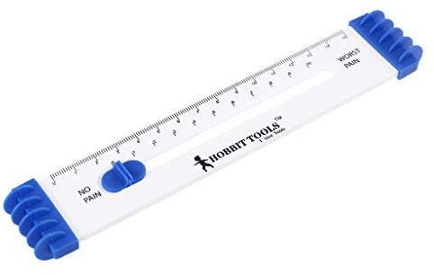 Riiichflowshop Règle d'échelle Pratique Enregistrement des Tests de Douleur Règle d'échelle Jauges de Mesure Musculaire Outils Parfait pour l'Hôpital