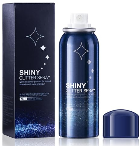 Glitzer Spray, Holographic Glow Body Highlighting Glitter Spray, Leichter Und Lang Anhaltender, Körper Und Haare Glitter Spritz, Tragbar Für Halloween Fasching Party