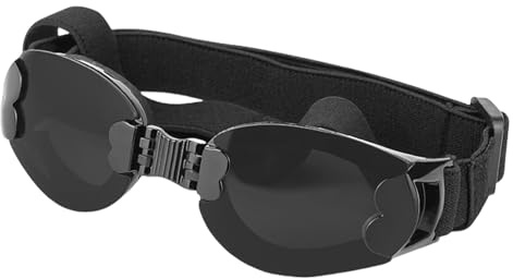 Hundeschutzbrille | Mit UV-Schutz Für Hunde,UV Schutz Sonnenbrille Mit Verstellbarem Gurt Für Bergplateau Wanderungen