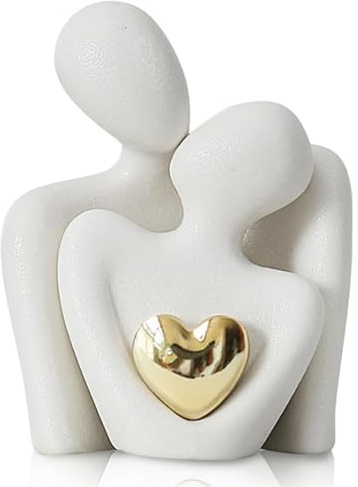 Romantische Paar Statue, Hochzeitsgeschenke für Brautpaar 9 x 6.5 cm