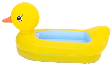 RORPOIR Aufblasbare Babybadewanne mit Erhöhtem Rand für Neugeborene und Kleinkinder aus Strapazierfähigem Pvc Leicht zu Transportieren Reinigen