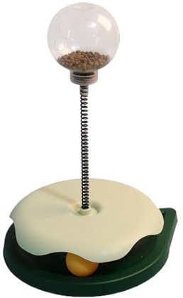 Distributeur de récompenses pour chats – Jouet interactif de nourriture | Boule d'entraînement à alimentation lente – Casse-croûte avec friandises pour chats & | Jouet d'auto-divertissement pour chat