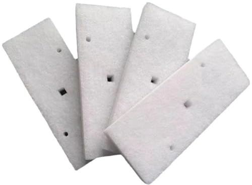 Gettimore Confezione da 4 filtri in spugna per asciugatrice NH-P80 / NH-P80G1 / NH-P80G2 / NH-P80S1 / NH-P70G2WAU, 21 x 82 x 18 cm, bianco, compatibile con sistema di filtraggio dei pelucchi per