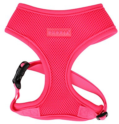 Puppia Hundegeschirr in Neonfarben - Hochwertig und Komfortabel - Auch als Welpengeschirr verwendbar, Pink, XL Authentic Neon