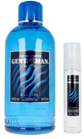 Luxana Gentleman For Men Agua de Tocador Lote 2 Pz 1000+50 ml