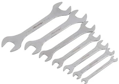Neilsen CT4953 7-Piece Extra Thin Metric Spanner Set - 3mm Thickness - Chrome Plated & Mirror Polished - Ideal for Confined Spaces