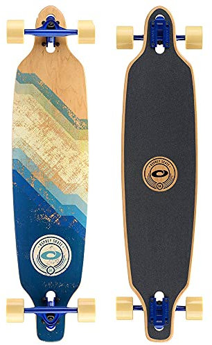 Osprey | Twin Tip Longboard, 99,1 cm komplettes Skateboard, 7-lagiges kanadisches Ahorn-Deck, für Kinder, Erwachsene und Anfänger, Slide Fade, mehrere Farben