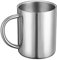 Doppelwandige Edelstahl-Tasse,Edelstahl Camping Tasse,Edelstahl Camping Becher, Metall-Becher,13.5oz / 400ml