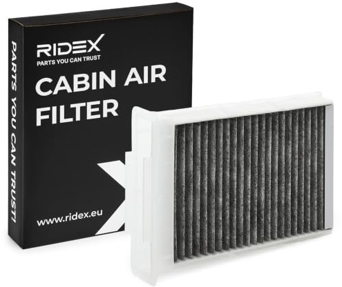 RIDEX 424I0252 Innenraumfilter Pollenfilter Aktivkohlefilter Höhe: 43,5 Breite: 165 Länge: 222 Kompatibel mit TOYOTA AYGO WNB1, KGB1, BMW 7 F01, F02, F03, F04, CITROËN C1 PM, PN, PEUGEOT