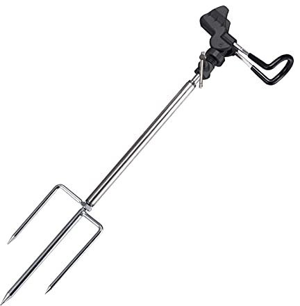 Tripode pesca Nuevo soporte de torreta de pesca todo metálica, poste de mano, polo de mar, caña de pescar larga universal de doble propósito, engranaje / tipo de tornillo Soporte para cañas de pescar
