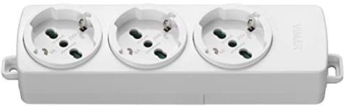 VIMAR MULTIPRESA Ciabatta 3 Prese UNIVERSALI Senza Cavo Bianco 01287.NC.B