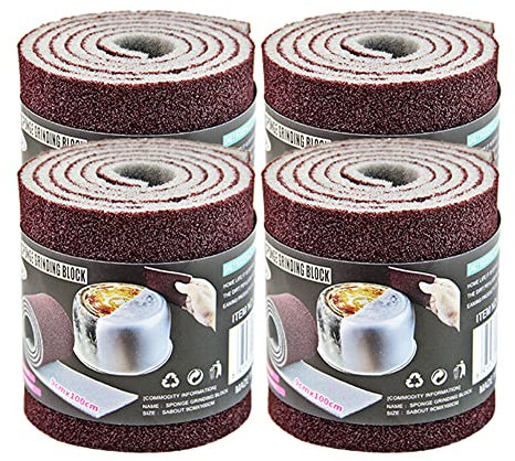 Spugna Abrasiva,Asudaro Spugnette Abrasive Per Lavabile E Riutilizzabile,Spugna Abrasiva Senza Graffi,Spugna Per La Pulizia,Per Rimuovere La Ruggine, Pulire Pentole E Padelle