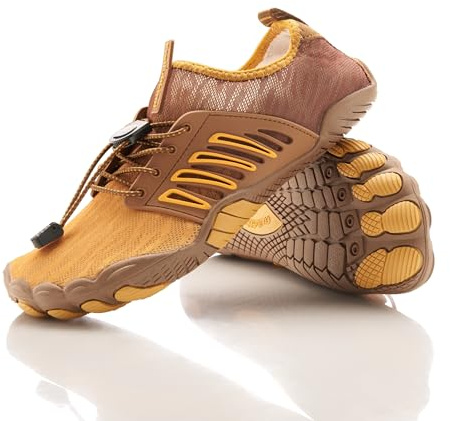 Freiluftkind Das Original – Tokai rutschfeste Barfußschuhe (Bronze/Größe EU 49) – Tokai der perfekte Barfußschuh für Dein Abenteuer – Barfusslaufschuhe Barfuss Schuhe Barefoot Shoes