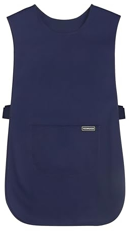 YESMUSSE Unisex Cobbler Apron with Pocket Smock Work Chef Kitchen Apron Navy