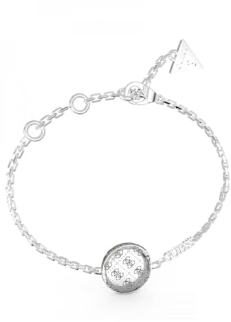 GUESS Armband 4G Rising JUBB04264JWRHL Edelstahl, Silber, Kein Edelstein