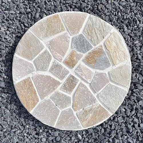 Trittsteine für Garten Mosaik-Trittsteine ​​für den Garten Im Freien, Ziersteine ​​für Wege / Felsen für die Landschaftsgestaltung, Ornamente für Wegepflaster, Trittsteine ​​für Richtungsangaben(Mosai
